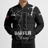 Darfur Sudan Strong Bomber Puffer Jacket Pray for Tarseen - Wonder Print Shop