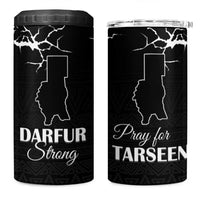 Darfur Sudan Strong 4 in 1 Can Cooler Tumbler Pray for Tarseen - Wonder Print Shop