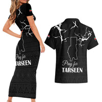 Darfur Sudan Strong Couples Matching Short Sleeve Bodycon Dress and Hawaiian Shirt Pray for Tarseen - Wonder Print Shop