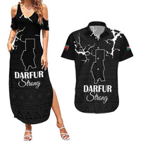 Darfur Sudan Strong Couples Matching Summer Maxi Dress and Hawaiian Shirt Pray for Tarseen - Wonder Print Shop