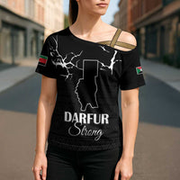 Darfur Sudan Strong Cross Shoulder Shirt Pray for Tarseen - Wonder Print Shop