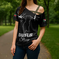 Darfur Sudan Strong Cross Shoulder Shirt Pray for Tarseen - Wonder Print Shop