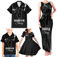 Darfur Sudan Strong Family Matching Tank Maxi Dress and Hawaiian Shirt Pray for Tarseen - Wonder Print Shop
