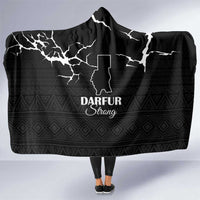 Darfur Sudan Strong Hooded Blanket Pray for Tarseen - Wonder Print Shop