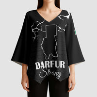 Darfur Sudan Strong Kimono Sleeve Blouse Pray for Tarseen - Wonder Print Shop