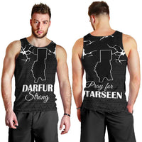 Darfur Sudan Strong Men Tank Top Pray for Tarseen - Wonder Print Shop