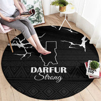 Darfur Sudan Strong Round Carpet Pray for Tarseen - Wonder Print Shop