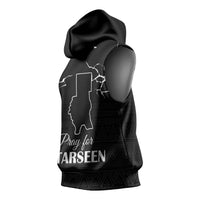 Darfur Sudan Strong Sleeveless Hoodie Pray for Tarseen - Wonder Print Shop