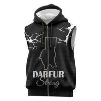 Darfur Sudan Strong Sleeveless Zip Hoodie Pray for Tarseen - Wonder Print Shop