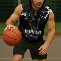 Darfur Sudan Strong Sleeveless Zip Hoodie Pray for Tarseen - Wonder Print Shop