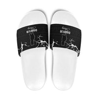 Darfur Sudan Strong Slide Sandals Pray for Tarseen - Wonder Print Shop