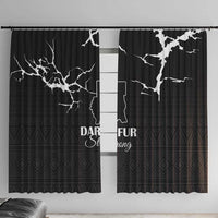 Darfur Sudan Strong Window Curtain Pray for Tarseen - Wonder Print Shop