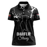 Darfur Sudan Strong Women Polo Shirt Pray for Tarseen - Wonder Print Shop