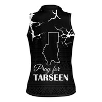 Darfur Sudan Strong Women Sleeveless Polo Shirt Pray for Tarseen - Wonder Print Shop