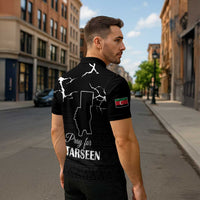 Darfur Sudan Strong Zipper Polo Shirt Pray for Tarseen - Wonder Print Shop