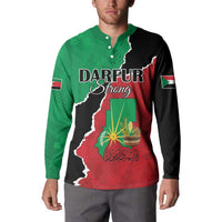 Personalized Sudan Button Sweatshirt Darfur Be Strong - Wonder Print Shop