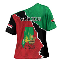 Personalized Sudan Cross Shoulder Shirt Darfur Be Strong - Wonder Print Shop