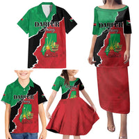 Personalized Sudan Family Matching Puletasi and Hawaiian Shirt Darfur Be Strong - Wonder Print Shop
