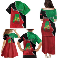 Personalized Sudan Family Matching Puletasi and Hawaiian Shirt Darfur Be Strong - Wonder Print Shop