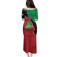 Personalized Sudan Family Matching Puletasi and Hawaiian Shirt Darfur Be Strong - Wonder Print Shop