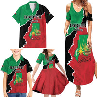 Personalized Sudan Family Matching Summer Maxi Dress and Hawaiian Shirt Darfur Be Strong - Wonder Print Shop