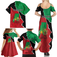 Personalized Sudan Family Matching Summer Maxi Dress and Hawaiian Shirt Darfur Be Strong - Wonder Print Shop
