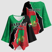 Personalized Sudan Kimono Sleeve Blouse Darfur Be Strong - Wonder Print Shop