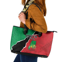 Sudan Leather Tote Bag Darfur Be Strong - Wonder Print Shop