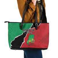 Sudan Leather Tote Bag Darfur Be Strong - Wonder Print Shop