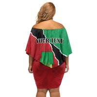 Personalized Sudan Off Shoulder Short Dress Darfur Be Strong - Wonder Print Shop