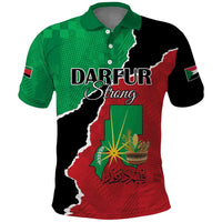 Personalized Sudan Polo Shirt Darfur Be Strong - Wonder Print Shop
