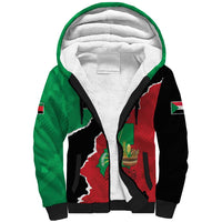 Personalized Sudan Sherpa Hoodie Darfur Be Strong - Wonder Print Shop