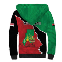 Personalized Sudan Sherpa Hoodie Darfur Be Strong - Wonder Print Shop