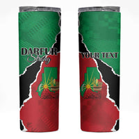 Personalized Sudan Skinny Tumbler Darfur Be Strong - Wonder Print Shop