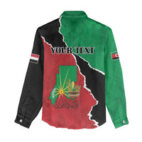 Personalized Sudan Women Casual Shirt Darfur Be Strong - Wonder Print Shop