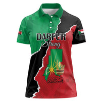 Personalized Sudan Women Polo Shirt Darfur Be Strong - Wonder Print Shop