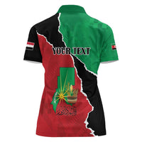 Personalized Sudan Women Polo Shirt Darfur Be Strong - Wonder Print Shop