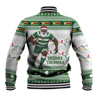 Zimbabwe Rugby Christmas Baseball Jacket The Sables Krismes Yakanaka - Wonder Print Shop