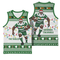 Zimbabwe Rugby Christmas Basketball Jersey The Sables Krismes Yakanaka - Wonder Print Shop