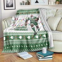 Zimbabwe Rugby Christmas Blanket The Sables Krismes Yakanaka - Wonder Print Shop