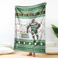 Zimbabwe Rugby Christmas Blanket The Sables Krismes Yakanaka - Wonder Print Shop