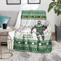 Zimbabwe Rugby Christmas Blanket The Sables Krismes Yakanaka - Wonder Print Shop