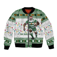 Zimbabwe Rugby Christmas Bomber Jacket The Sables Krismes Yakanaka - Wonder Print Shop