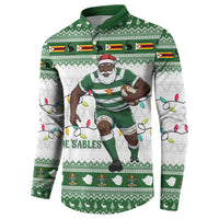 Zimbabwe Rugby Christmas Button Sweatshirt The Sables Krismes Yakanaka - Wonder Print Shop