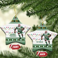 Zimbabwe Rugby Christmas Ceramic Ornament The Sables Krismes Yakanaka - Wonder Print Shop