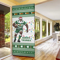 Zimbabwe Rugby Christmas Door Cover The Sables Krismes Yakanaka - Wonder Print Shop