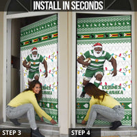Zimbabwe Rugby Christmas Door Cover The Sables Krismes Yakanaka - Wonder Print Shop