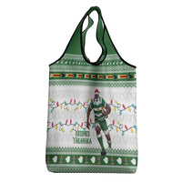 Zimbabwe Rugby Christmas Grocery Bag The Sables Krismes Yakanaka - Wonder Print Shop