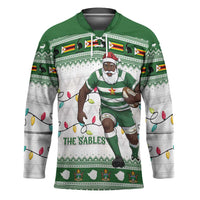 Zimbabwe Rugby Christmas Hockey Jersey The Sables Krismes Yakanaka - Wonder Print Shop