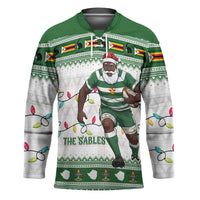 Zimbabwe Rugby Christmas Hockey Jersey The Sables Krismes Yakanaka - Wonder Print Shop